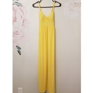 yellow maxi dress